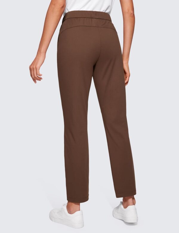 Womens 4-Way Stretch Ankle Golf Pants - 7/8 Dress Work Pants Pockets Athletic Travel Casual Lounge Workout - Image 2