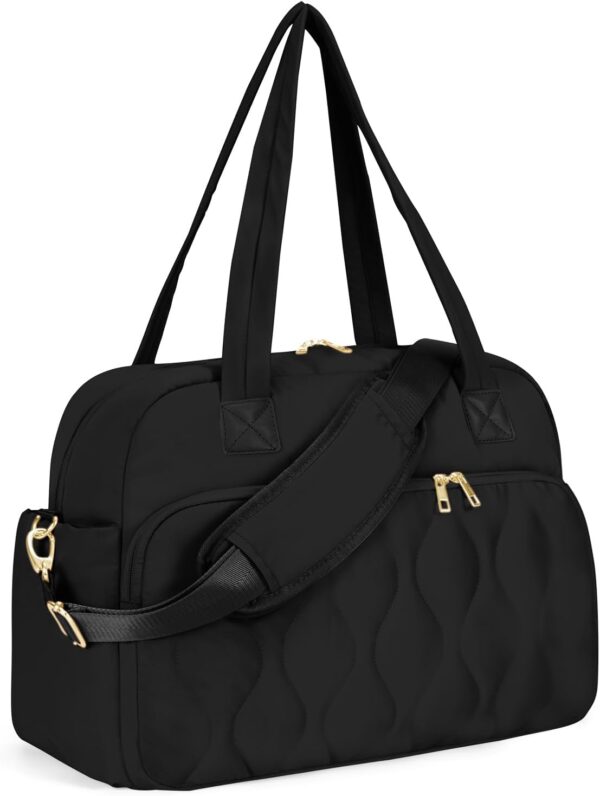 Personal Item Trael Bag, Small Duffle Bag for Women with Wet Pocket & 14'' Laptop Compartment, Lightweight Carry on Weekender Duffel, Gourd Pattern