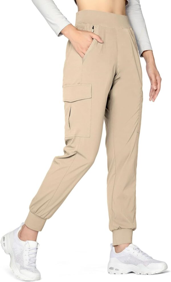 Women's Cargo Joggers Lightweight Quick Dry Hiking Pants Athletic Stretch Travel Casual Outdoor Pants with 7 Pockets