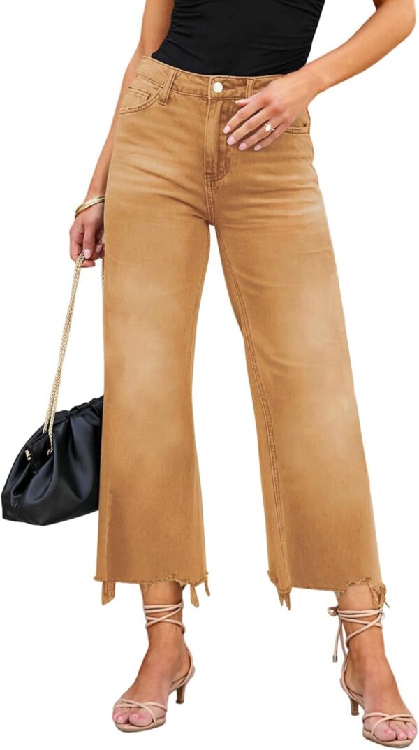High Waisted Flare Jeans for Women's Casual Bell Bottom Denim Pants