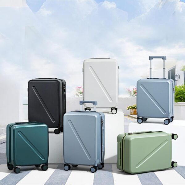 20 inch Carry On Luggage 22x14x9 Airline Approved With Wheels Carry On Suitcase Travel Luggage With TSA Approved Carry On Luggage Carry On Bag Hard Shell Suitcases,Bamboo Green - Image 2