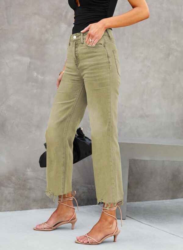 High Waisted Flare Jeans for Women's Casual Bell Bottom Denim Pants - Image 2