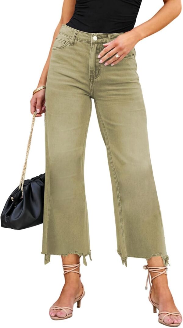 High Waisted Flare Jeans for Women's Casual Bell Bottom Denim Pants