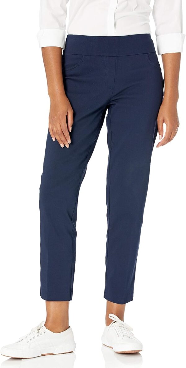 Womens Womens Mid-Rise Pull-on Straight  Ankle Pant