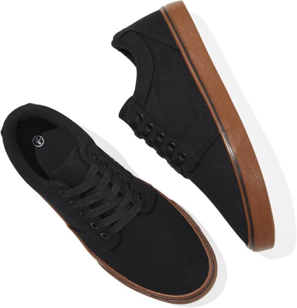 Men White Casual Shoes   Sneakers for Men Low Top Lace Up Canvas Shoes