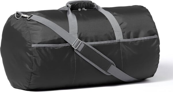 32" Extra Large Foldable Duffle Bag for Trael & Storage, with Exterior/Interior Zippered Pockets, Lightweight/Durable Nylon Material, 50-LBS Capacity, 9254 Cubic Inch (150L), Black