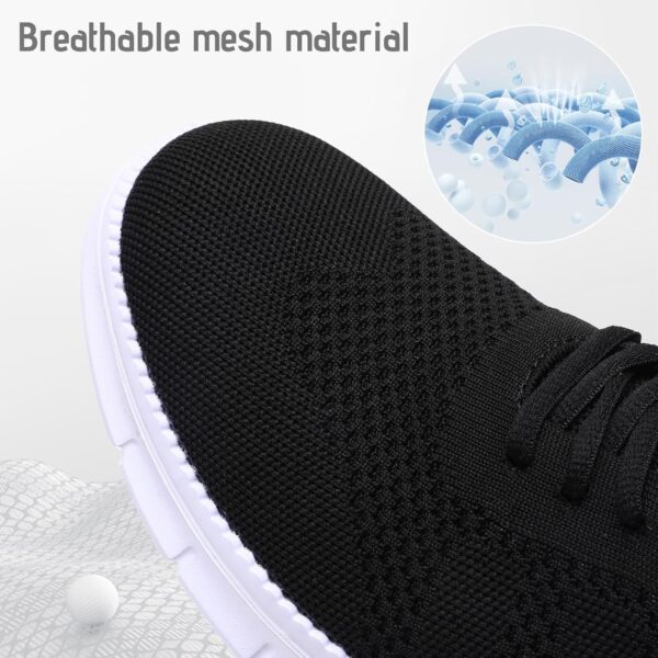 Men Slip  Walking Shoes  Dress Sneakers Business Oxfords Breathable Lightweight Loafers Tennis for Driving Walking Skate - Image 2