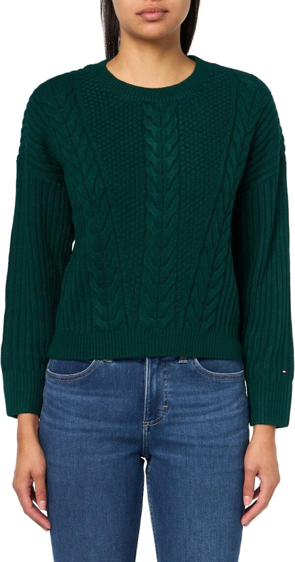 Women's Solid Crewneck Casual Sweater